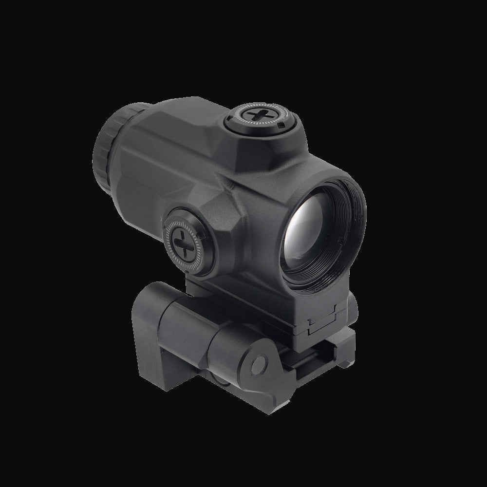 SKOPTIX 3XM 3x prism magnifier, angled rear view